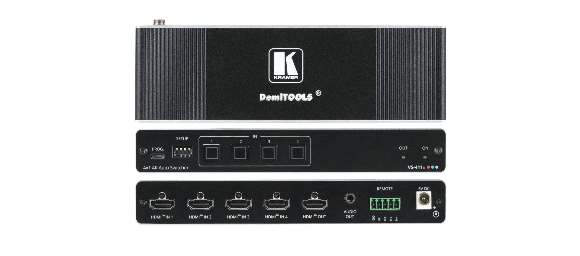 Kramer VS-411X automatyczny przełącznik 4x1 4K HDR HDMI