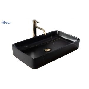 Rea Umywalka Nablatowa Denis Black Stone Matt U6510