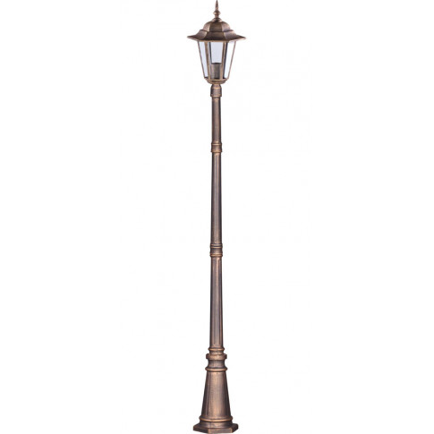 Czarno-złota klasyczna lampa stojąca zewnętrzna - S327-Relva