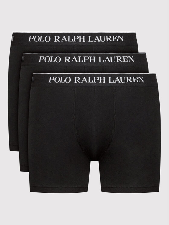 Ralph Lauren Polo Komplet 3 par bokserek 714835885002 Czarny