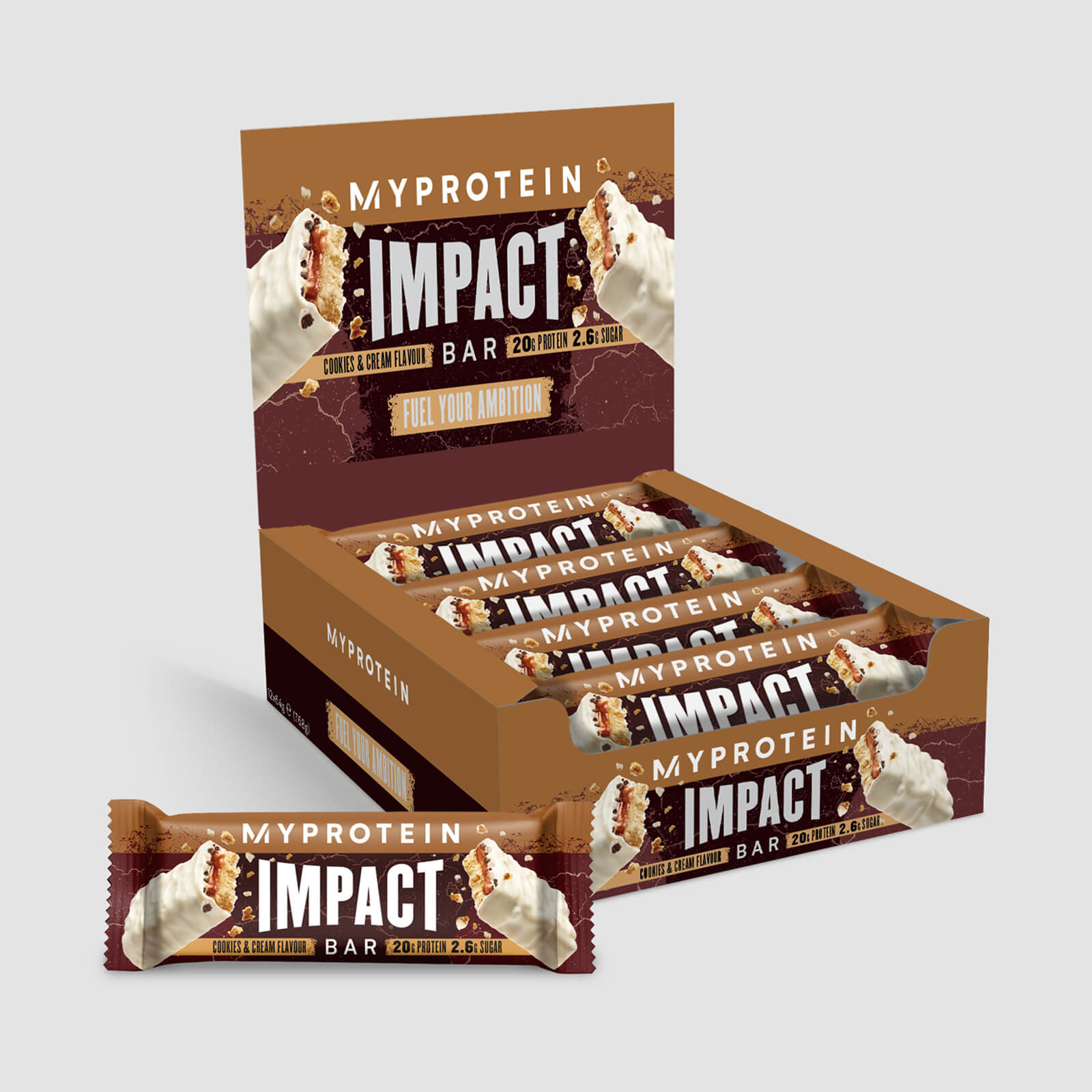 Baton Impact Protein Bar - 12Batony - Ciasteczka z Kremem