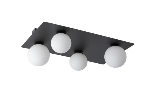 Sigma Nowoczesny plafon do biura i domu ARGON G9 12W szer. 62cm czarny 33282