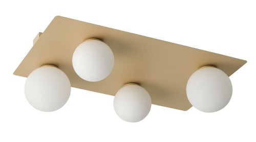 Sigma Nowoczesny plafon do biura i domu ARGON G9 12W szer. 62cm złoty 33283