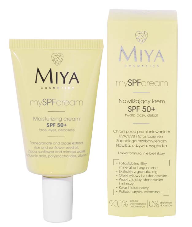 Miya Cosmetics Miya mySPFcream nawilżający krem do twarzy z filtrem SPF 50 40ml