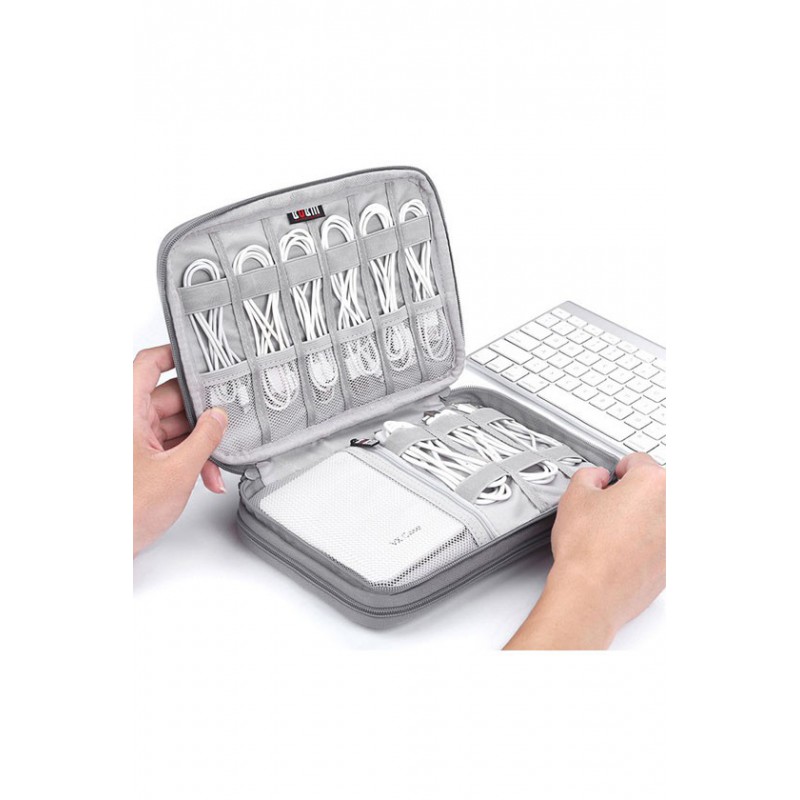 Organizer na kable, Rozmiar: Średni 24,4x18x3,5