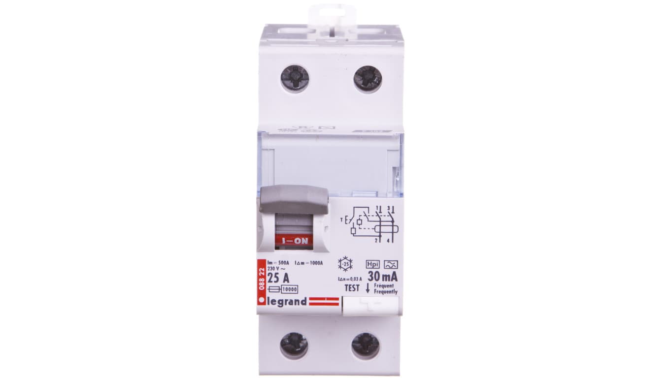 Legrand WYŁĄCZNIK RÓŻNICOWOPRĄDOWY P 302 2P 25A 30MA TYP HPI SERII DX3, 411590