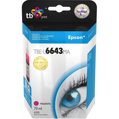 TB Print Tusz do Epson L100/110/200/210/3xx/550 Magenta TBE-L6643MA (C13T66434A)