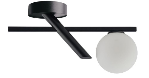 Sigma 33324 Nowoczesna lampa sufitowa ZOE czarna plafon OP.OŚW. 1PŁ 33324