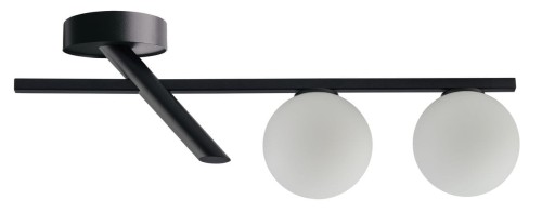 Sigma 33325 Nowoczesna lampa sufitowa ZOE czarna plafon OP.OŚW. 2PŁ 33325
