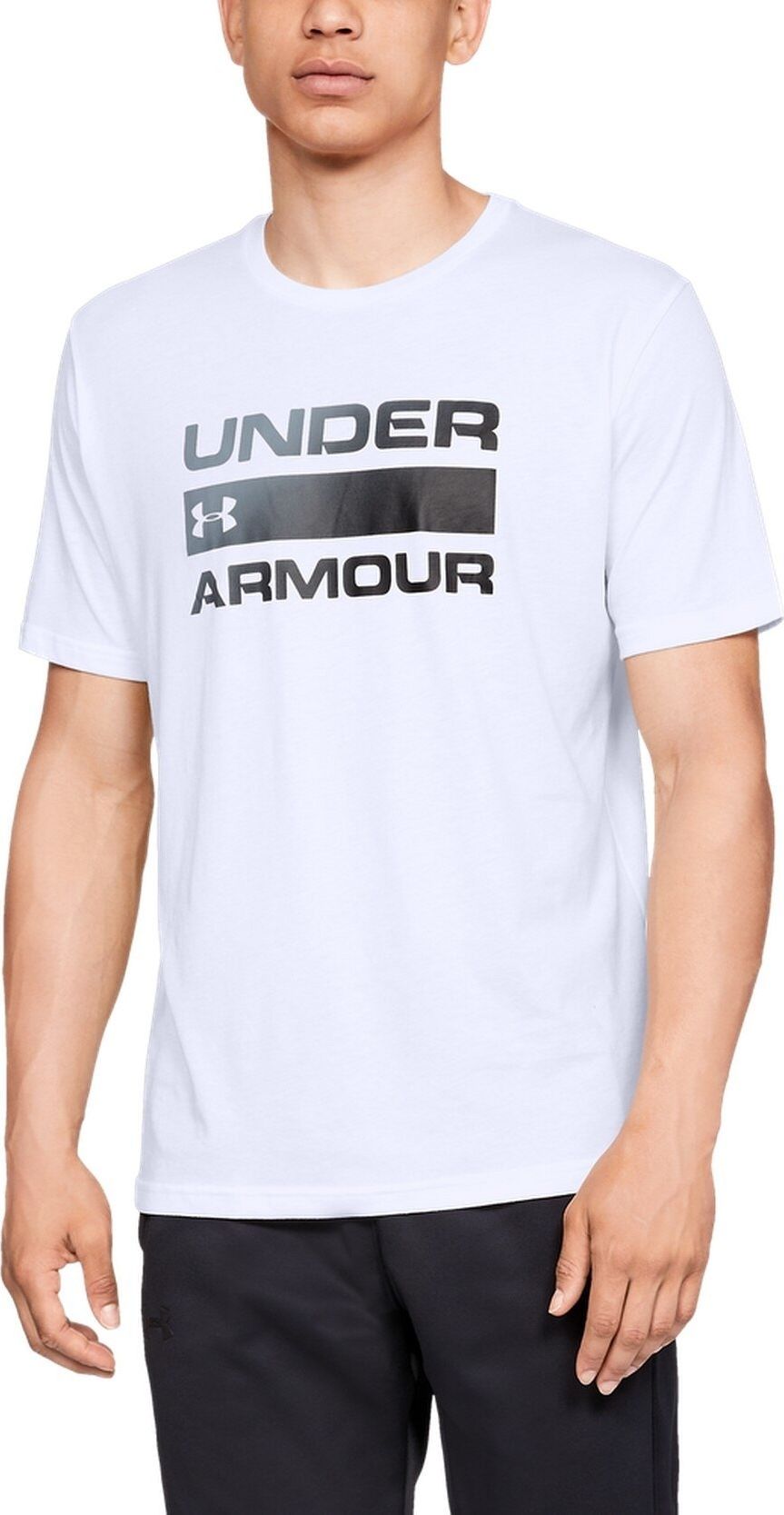Under Armour Koszulka męska Team Issue Wordmark SS Biała r. M