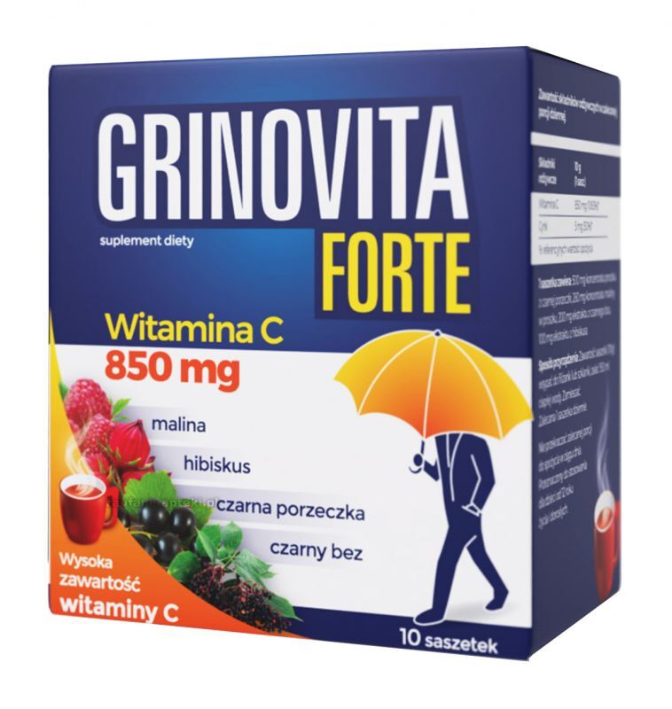 Natur Produkt N.P SP. Z O.O. Grinovita Forte proszek 10 saszetek 3797561