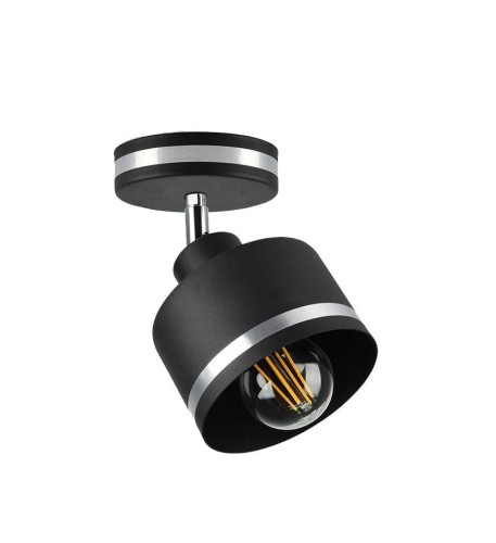Candellux Wama kinkiet (spot) 1-punktowy czarny/chrom 91-00415 91-00415