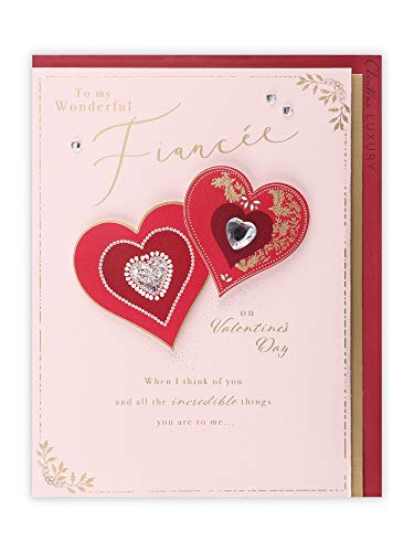 Clintons: Bling Hearts Fiancee karta walentynkowa