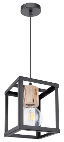 Candellux Loftowa LAMPA wisząca RETRO 31-00781 metalowy zwis klatka hygge czarna 31-00781