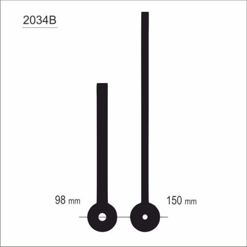 Wskazówki długie smukłe czarne /2034