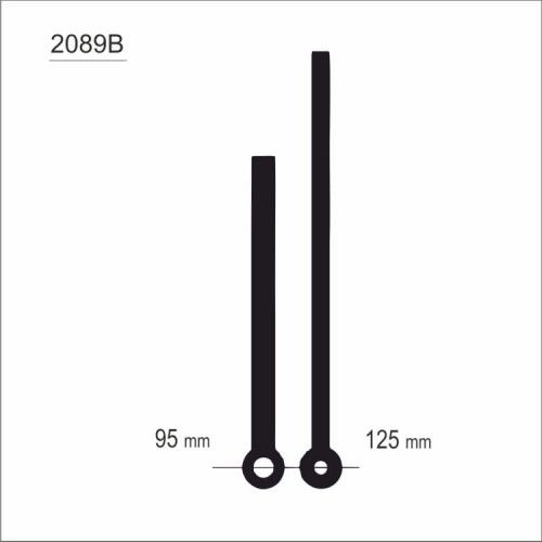 Wskazówki zegarowe duże czarne /YT2089B