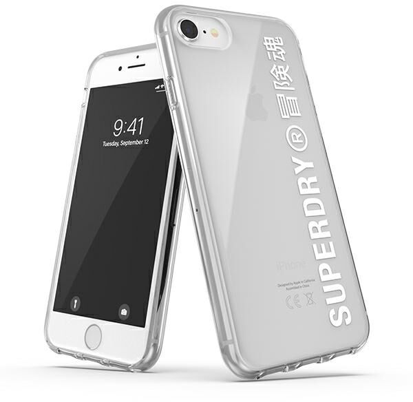 SuperDry Snap iPhone 6/6s/7/8/SE 2020 Clear Case biały/white 41573
