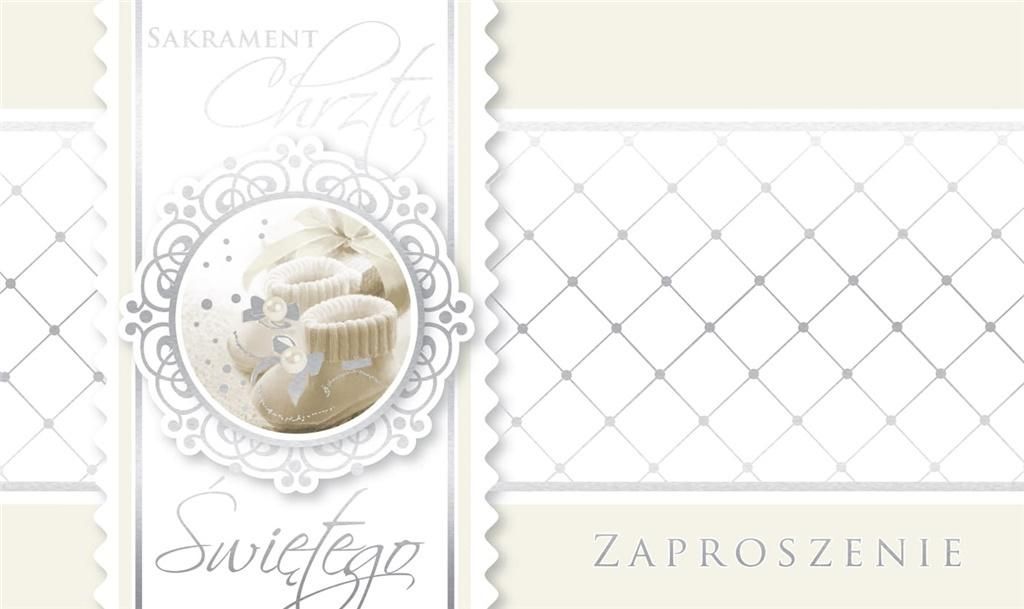 KUKARTKA Zaproszenie PMZ-033 Chrzest 5 szt.