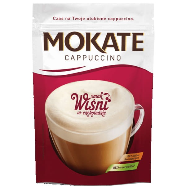 Mokate Cappucino wiśnie w czekoladzie 110g