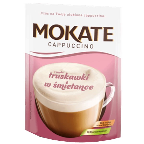 Mokate Cappucino Truskawki w śmietanie 110g