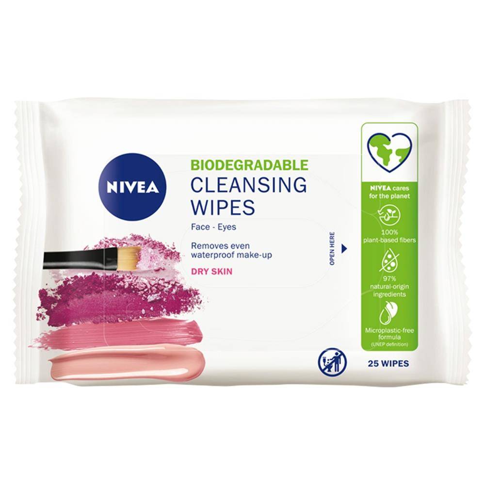 Biodegradable Cleansing Wipes biodegradowalne łagodzące chusteczki do demakijażu 25szt