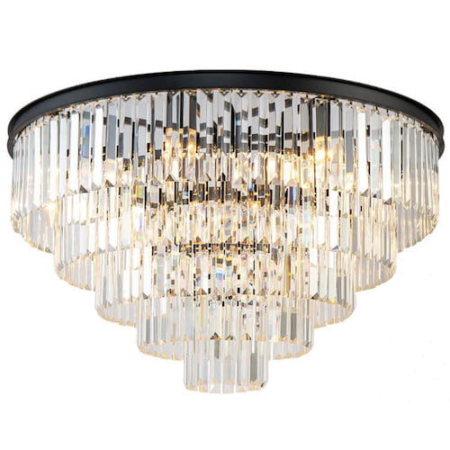 Sufitowa lampa jadalniana CGHEREFALLXLROUND nad stół stal