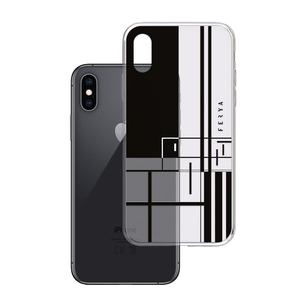 Apple iPhone Xs Ferya Slim CASE LINE Black