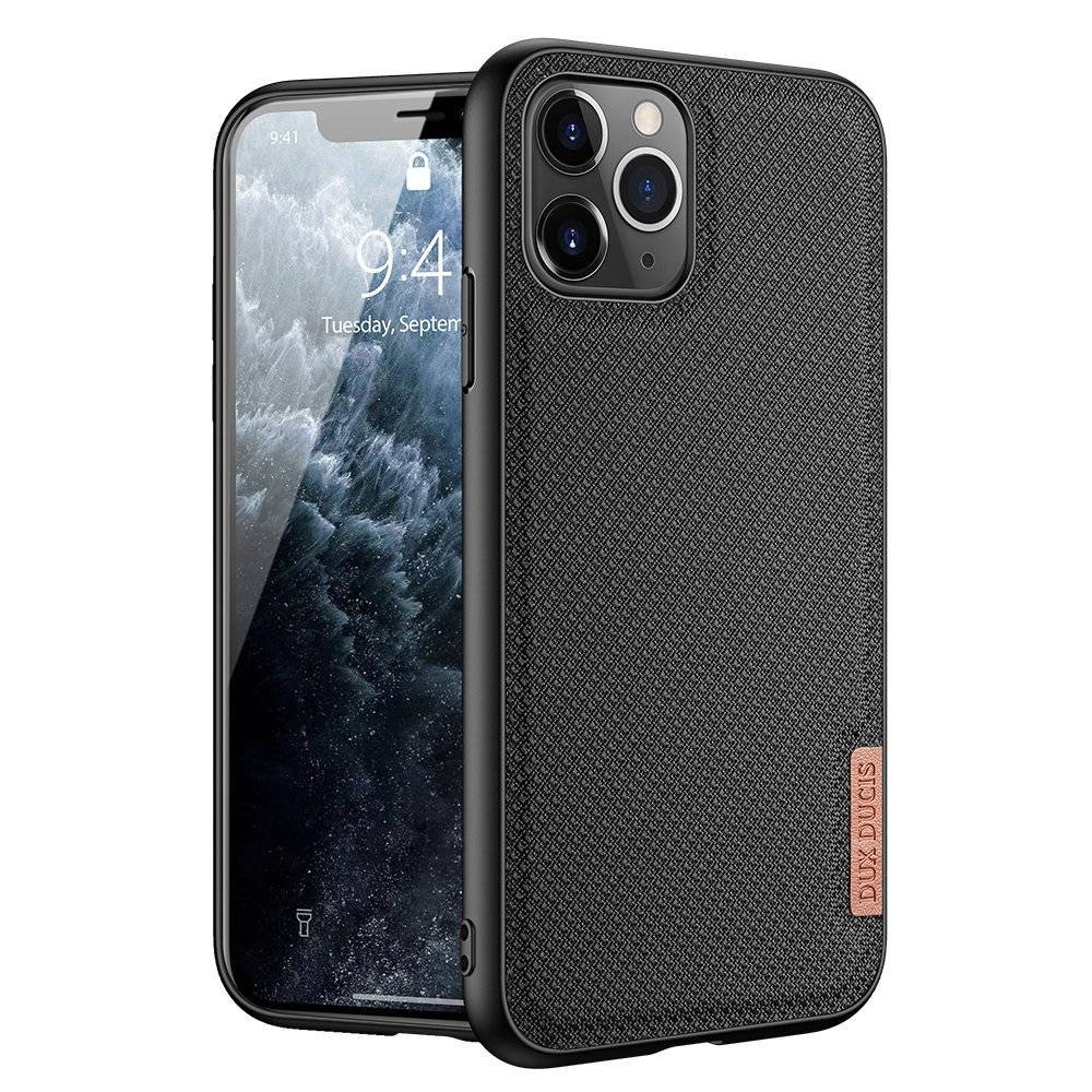 Dux Ducis Fino etui pokrowiec pokryty nylonowym materiałem iPhone 11 Pro czarny