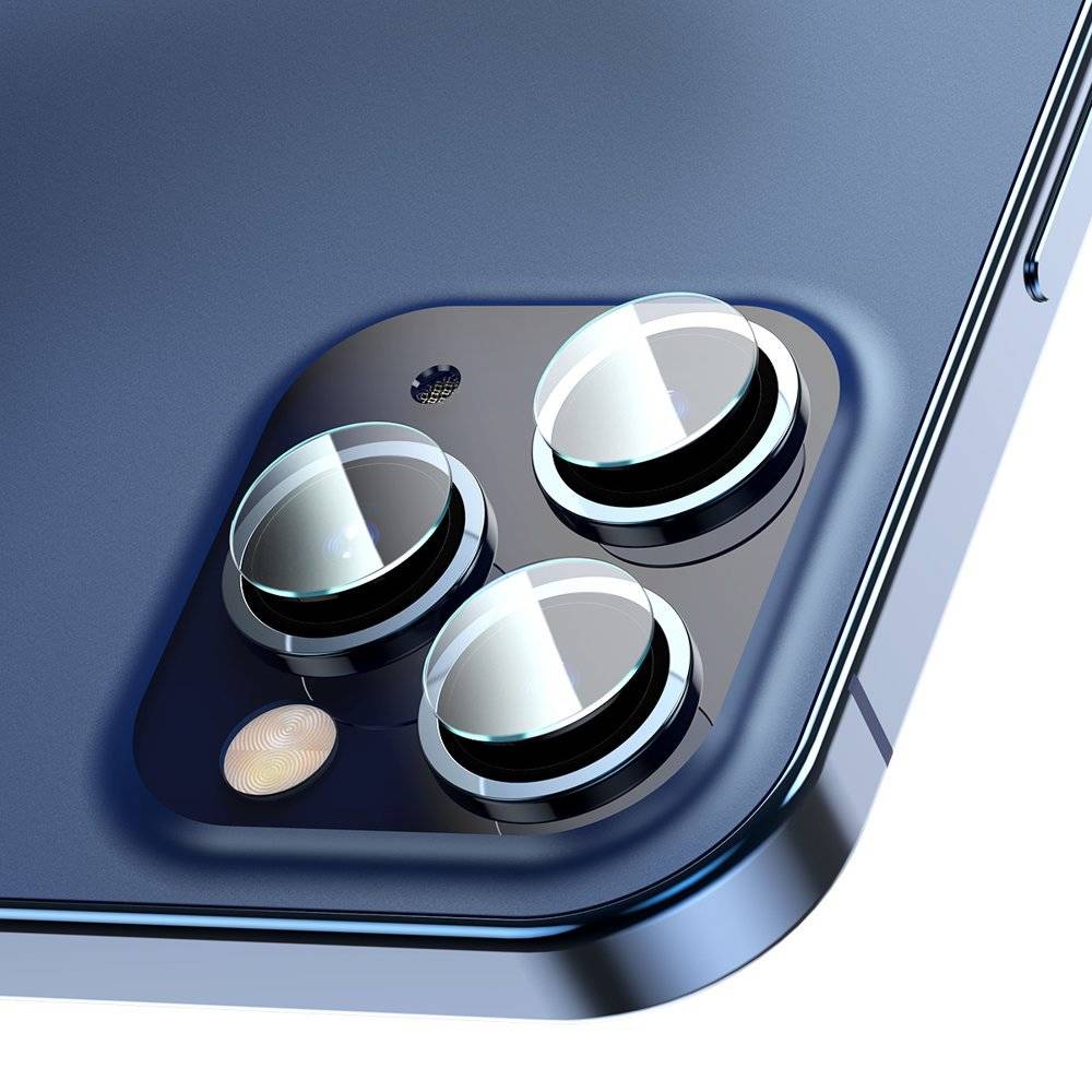 Baseus 2x 0,25 mm szkło hartowane 9H na tylni aparat kamerę do iPhone 12 Pro Max / iPhone 12 Pro przezroczysty (SGAPIPH61P-JT02)