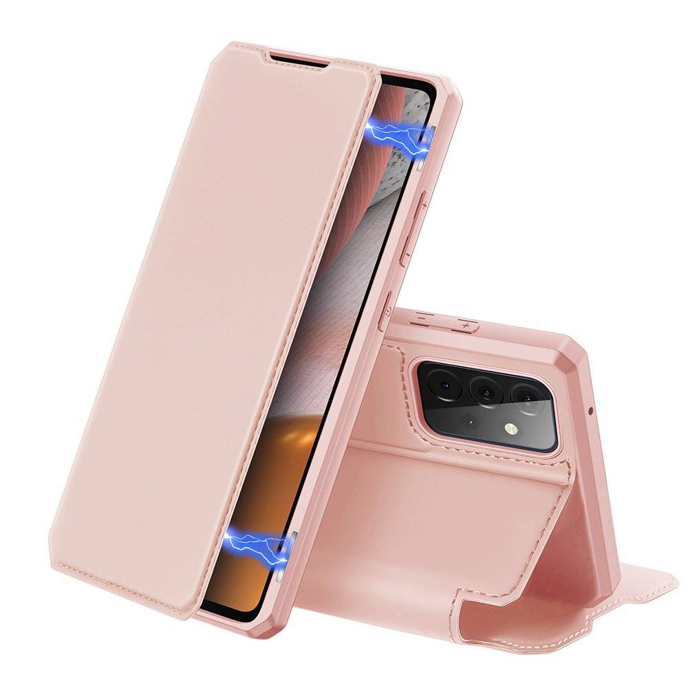 Dux Ducis Skin X kabura etui pokrowiec z klapką Samsung Galaxy A72 4G różowy