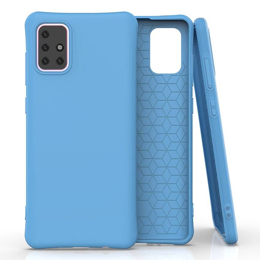 Soft Color Case elastyczne żelowe etui do Samsung Galaxy A71 niebieski