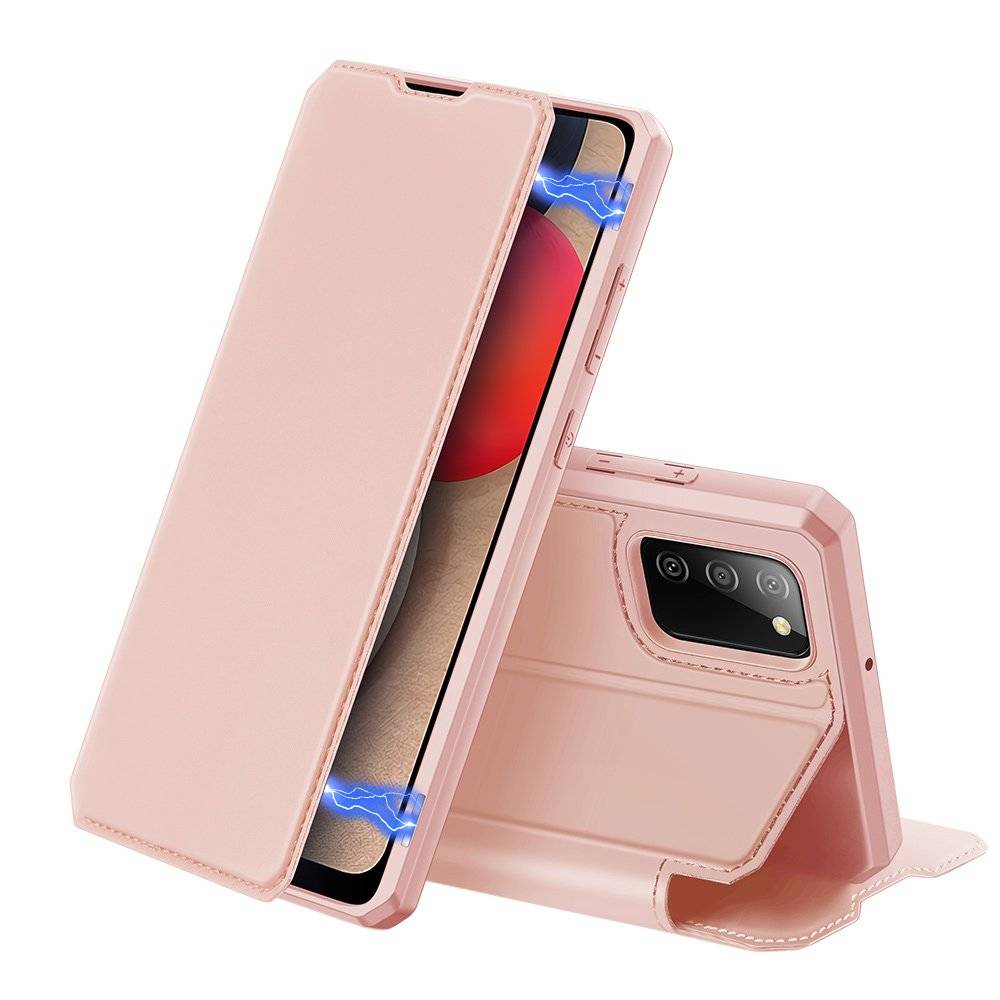 Dux Ducis Skin X kabura etui pokrowiec z klapką Samsung Galaxy A02s EU różowy