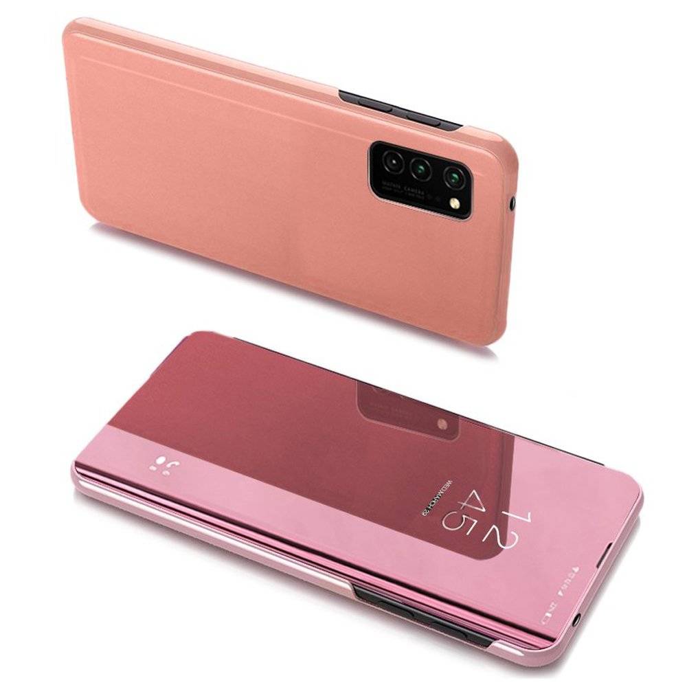 Clear View Case futerał etui z klapką Samsung Galaxy A32 5G / A13 5G różowy