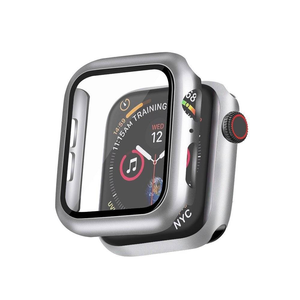 Hi5 Defender Silver - Etui ochronne ze szkłem dla Apple Watch 40mm