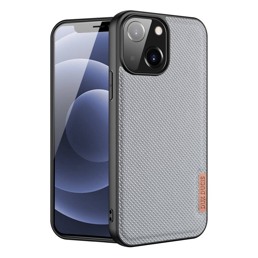 Dux Ducis Fino etui pokrowiec pokryty nylonowym materiałem iPhone 13 mini szary