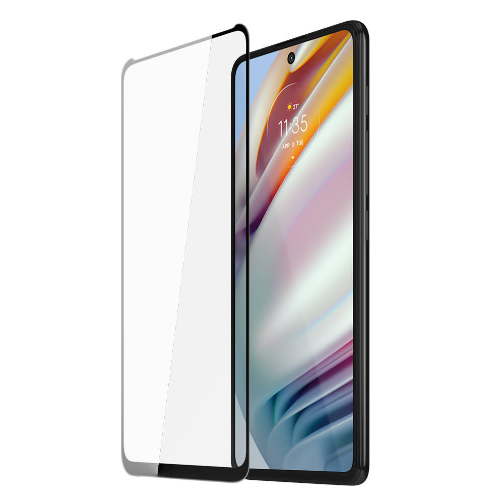 Dux Ducis 9D Tempered Glass wytrzymałe szkło hartowane 9H na cały ekran z ramką Motorola Moto G60S / Moto G60 czarny (case friendly)