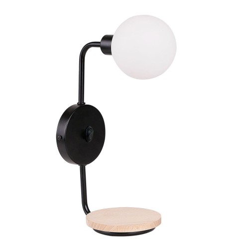 Candellux Ponio kinkiet 1-punktowy czarny 21-76878
