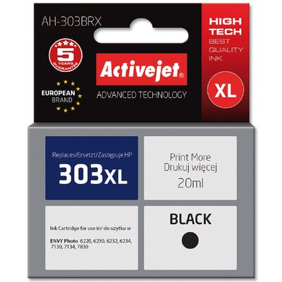 ActiveJet Tusz AH-303BRX zamiennik HP 303XL T6N04AE Premium 20ml czarny) AH-303BRX