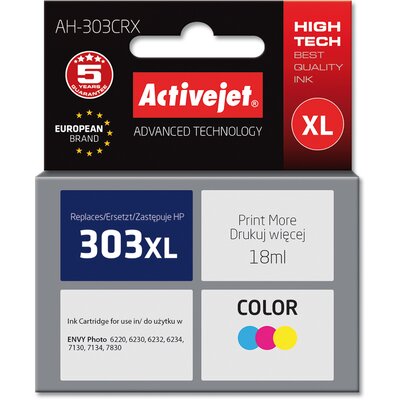 ActiveJet Tusz AH-303CRX zamiennik HP 303XL T6N03AE Premium 18ml kolor) AH-303CRX