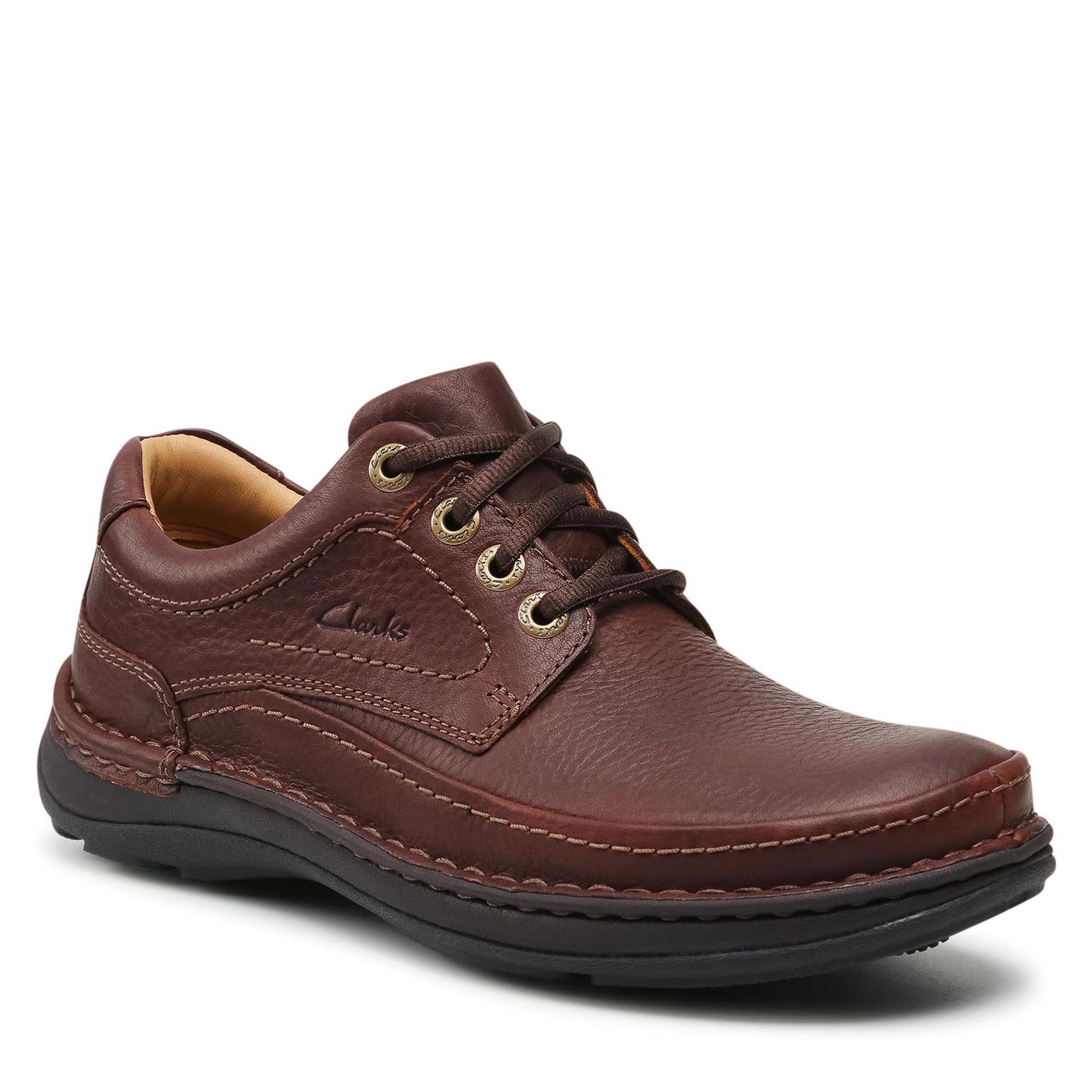 Clarks Półbuty Nature Three 203390057 Mahogany Leather