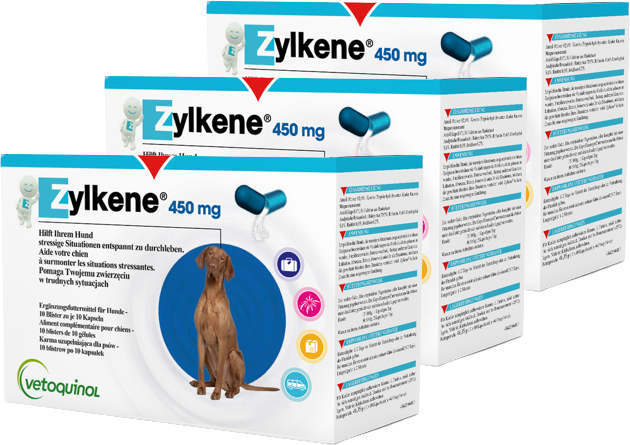 Vetoquinol Zylkene 450 mg 30 tabletek dla psów o wadze 15-60 kg 53984-uniw