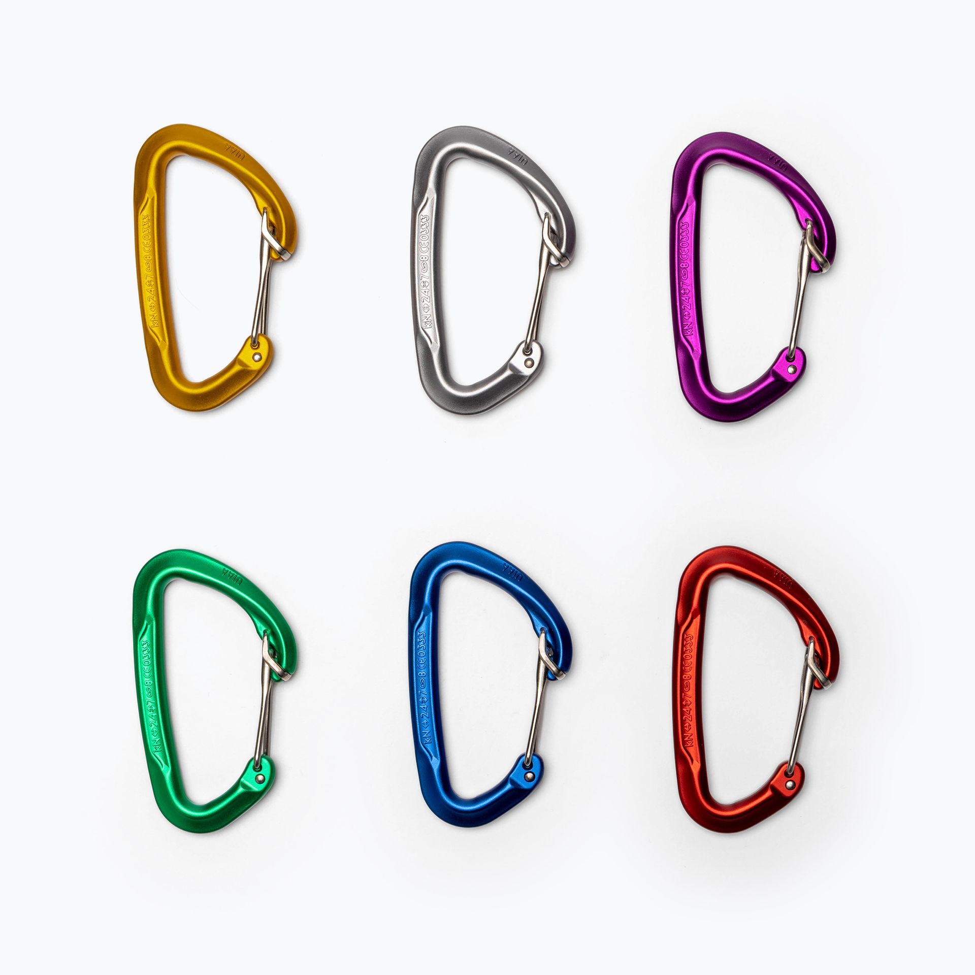 Climbing Technology Berry W Carabiner 6-Pack, kolorowy 2021 Karabinki niezakręcane 2C40700999CTSTP