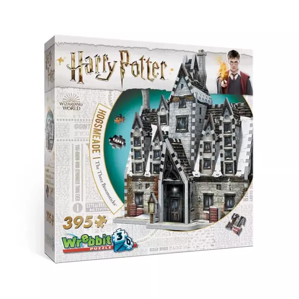Puzzle 3D 395 Harry Potter Wrebbit Pub pod trzeva miotłami w Hogsmeade - Tactic Games
