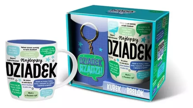 Zestaw kubek + brelok Dziadek rządzi - Pan Dragon