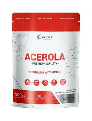 Wish Pharmaceutical Wish Acerola naturalna witamina C w proszku - 500 g