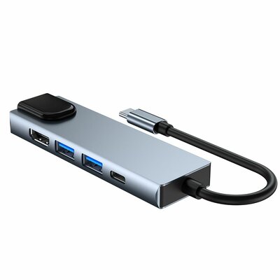 Tech-Protect TECH-PROTECT V3-HUB ADAPTER 5IN1 GREY FD_20239-0