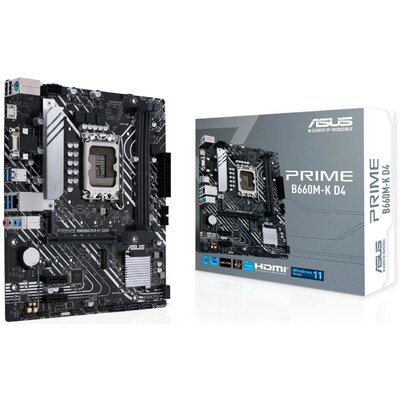 Asus Płyta główna PRIME B660M-K D4 s1700 2DDR4 HDMI M.2 mATX PRIME B660M-K D4