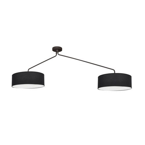 Nowodvorski LAMPA sufitowa FALCON 7950 abażurowa OPRAWA plafoniera okrągła na wysięgnikach czarna biała 7950