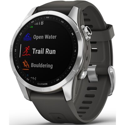 Garmin Garmin Fenix 7S srebrny z grafitowym paskiem 010-02539-01 010-02539-01
