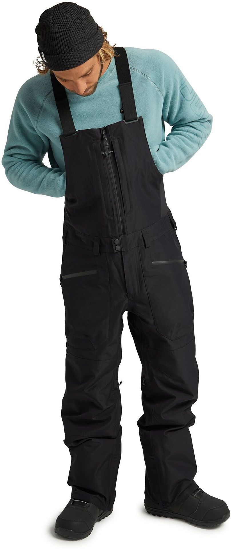 zimowe spodnie męskie BURTON GORE-TEX RESERVE BIB PANT True Black